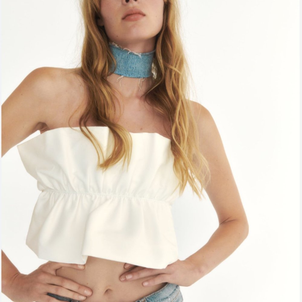 Zara Ruffle Crop Top